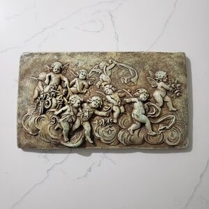 Wall Plaque Cherubs at Play